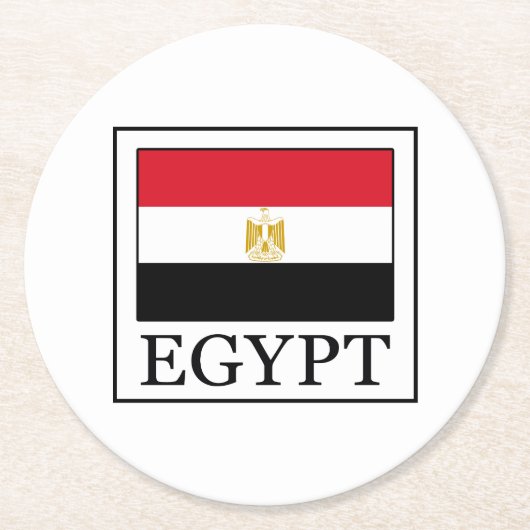 Ägypten Runder Pappuntersetzer (Vorderseite)