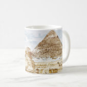 Ägypten Sphinx Gizeh Pyramids Reisen Kunstferien Kaffeetasse (VorderseiteRechts)