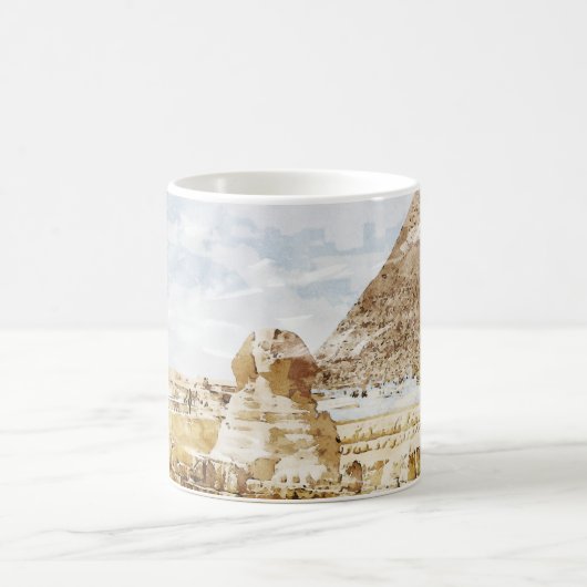 Ägypten Sphinx Gizeh Pyramids Reisen Kunstferien Kaffeetasse (Mittel)
