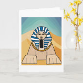 Ägypten Sphinx Pharaopyramides Zeitlos Karte (Gelbe Blume)