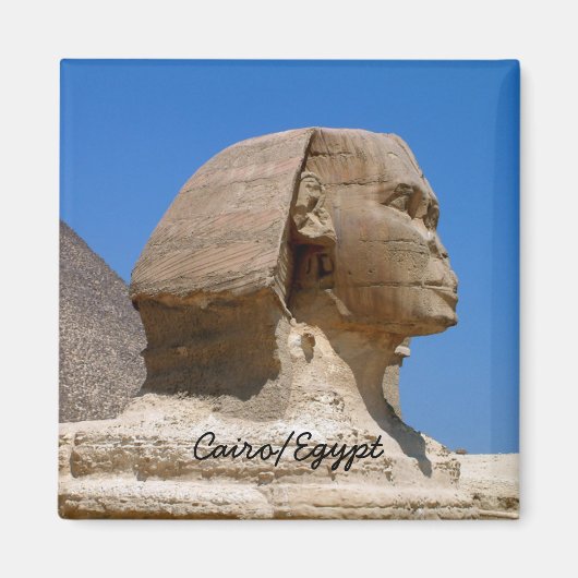 Ägypten & Sphinx, Pyramiden, antikes Kairomagnet Magnet (Vorne)