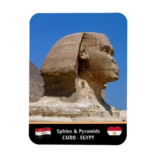 Ägypten, Sphinx & Pyramiden - Kairo (Unesco) Magnet (Vertikal)