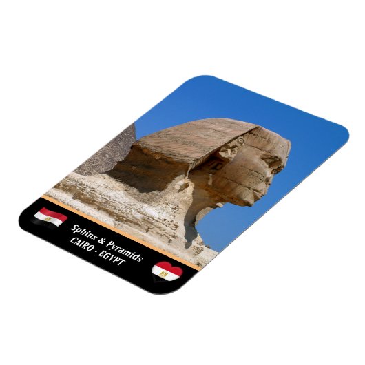 Ägypten, Sphinx & Pyramiden - Kairo (Unesco) Magnet (Linke Seite)