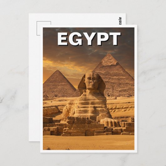 Ägypten Sphinx Pyramiden von Gizeh Postkarte (Vorne/Hinten)