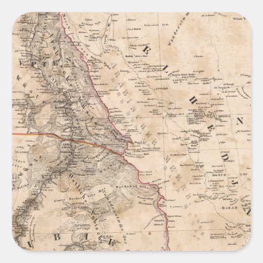 Ägypten, Sudan, Afrika 2 Quadratischer Aufkleber (Vorderseite)