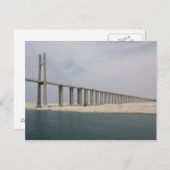 Ägypten, Suezkanal. Friedensbrücke aka Peace Postkarte (Vorne/Hinten)