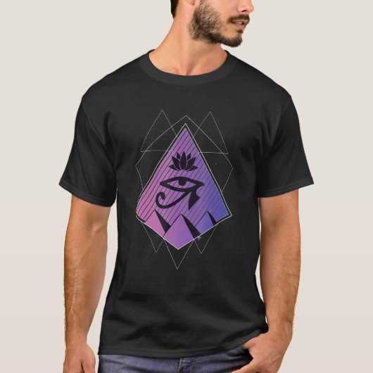 Ägypten Symbole Pyramiden alt T-Shirt (Vorderseite)