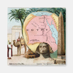 Ägypten-Trading Card 1899 Magnet