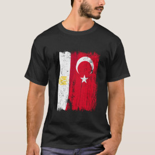 Ägypten Türkei Halbflagge Türkei Ägyptisch Türkisc T-Shirt