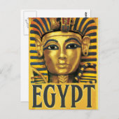 Ägypten - Tutankhamun Postkarte (Vorne/Hinten)