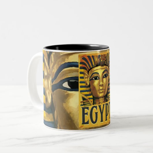 Ägypten - Tutankhamun Zweifarbige Tasse (Vorderseite Links)