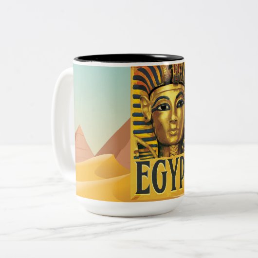 Ägypten - Tutankhamun Zweifarbige Tasse (Vorderseite Links)