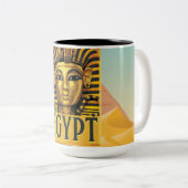 Ägypten - Tutankhamun Zweifarbige Tasse (VorderseiteRechts)