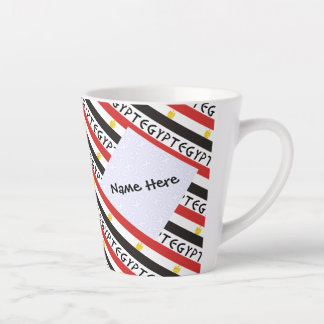 Ägypten und ägyptische Flagge individuell gestalte Milchtasse