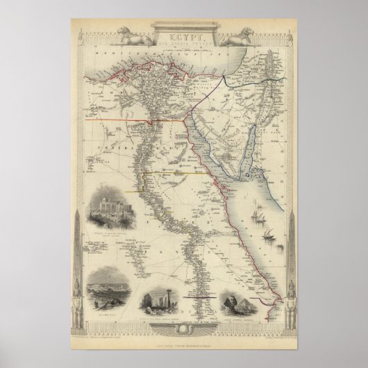 Ägypten und Arabien Petraea Poster (Vorne)