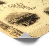 Ägypten und ArabienPanoramakarteÄgypten Poster (Ecke)