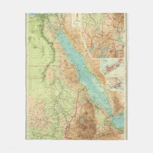 Ägypten und der Nil Fleecedecke (Vorderseite)