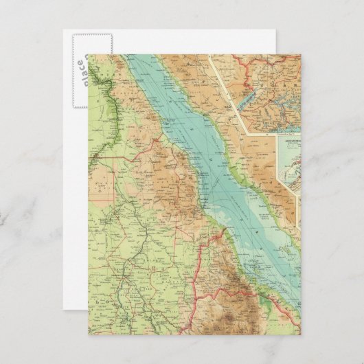 Ägypten und der Nil Postkarte (Vorne/Hinten)