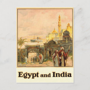 Ägypten und Indien, Jahrgänge Postkarte