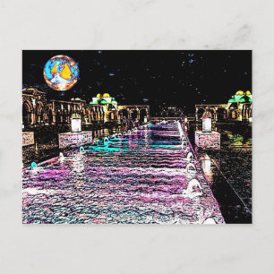 Ägypten unter Mondlicht Postkarte