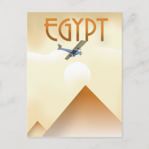 Ägypten Vintage Flugposter Postkarte