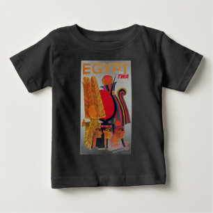 Ägypten Vintage Luftreise Alte Kultur Tourismus Baby T-shirt