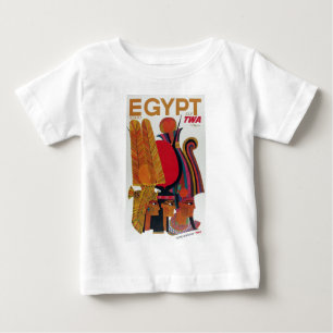 Ägypten Vintage Luftreise Alte Kultur Tourismus Baby T-shirt
