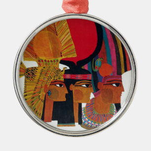 Ägypten Vintage Luftreise Alte Kultur Tourismus Silbernes Ornament