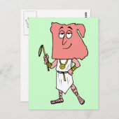 Ägypten Vintage Reise Souvenir Karikatur Postkarte (Vorne/Hinten)