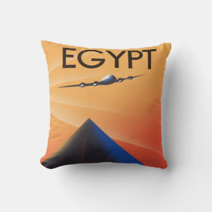 Ägypten Vintage-Reiseplakat Kissen