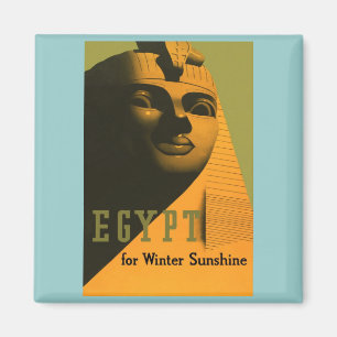 Ägypten - Vintage-Reiseposter-Kunst Magnet