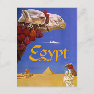 Ägypten Vintage Reiseposter Postkarte