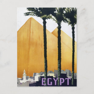 Ägypten Vintage-Reiseposter Restauriert Postkarte