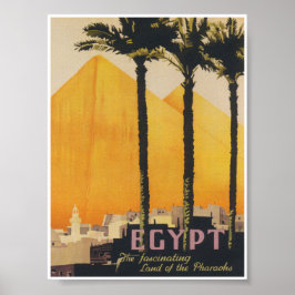 Ägypten Vintage Travel Poster