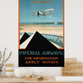 Ägypten Vintage Travel Poster wiederhergestellt (Küche)