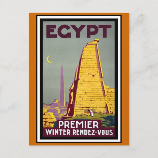 Ägypten Vintage Travel Postkarte (Vorderseite)