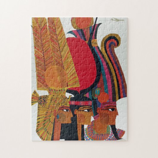 Ägypten Vintager Luftverkehr Antiker Tourismus Puzzle (Vertikal)