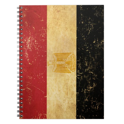 Ägypten - Vintages Grunge Design-Notebook Notizblock (Vorderseite)