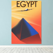 Ägypten Vintages Reiseplakat Leinwanddruck (Insitu (Holzboden))
