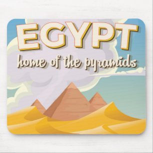 Ägypten - Zuhause der Pyramiden Reiseposter Druck Mousepad