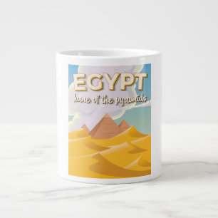 Ägypten - Zuhause des Reiseplakats der Pyramiden Jumbo-Tasse