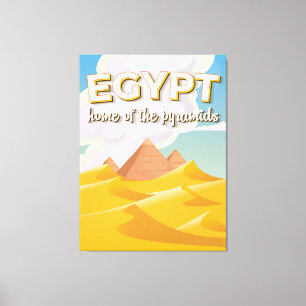 Ägypten - Zuhause des Reiseplakats der Pyramiden Leinwanddruck