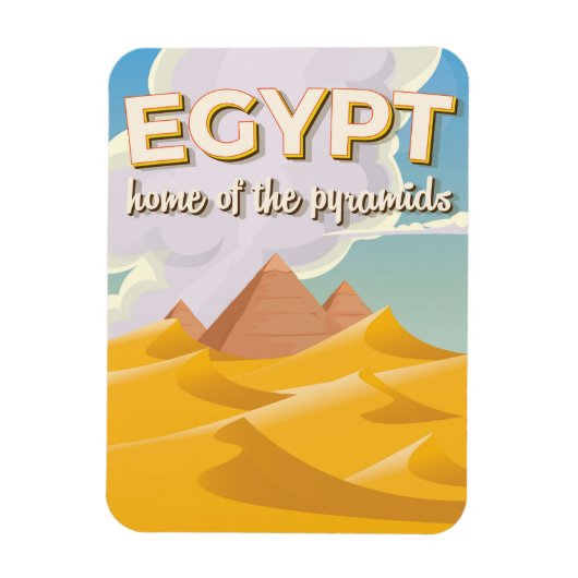 Ägypten - Zuhause des Reiseplakats der Pyramiden Magnet (Vertikal)