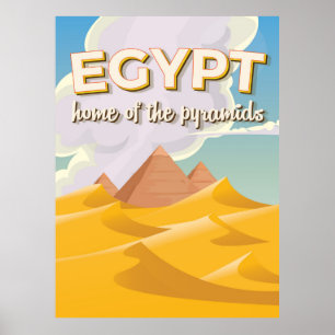 Ägypten - Zuhause des Reiseplakats der Pyramiden Poster