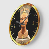 Ägyptens Nefertiti-Mauer-Uhr blockieren Große Wanduhr (Winkel)
