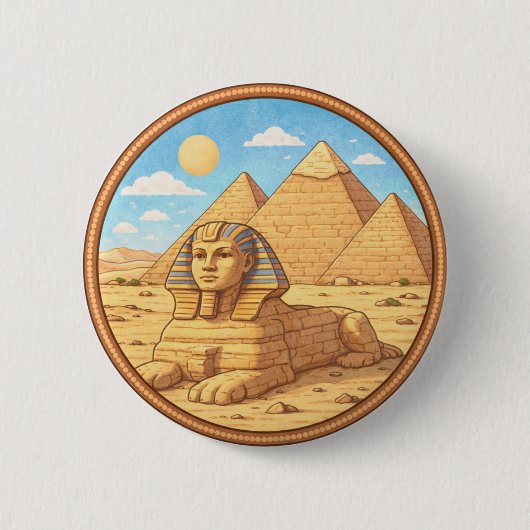 Ägyptens Sphinx Button (Vorderseite)