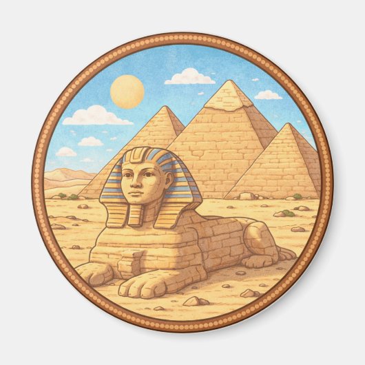 Ägyptens Sphinx Magnet (Vorne)