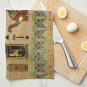 Ägypter Anubis Verzierung auf Papyrus Geschirrtuch (Viertel Falte)