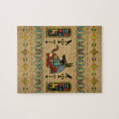 Ägypter Anubis Verzierung auf Papyrus Puzzle (Horizontal)