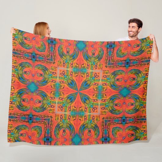 Ägypter Horus Magick Pyramide-Muster Fleecedecke (Beispiel)